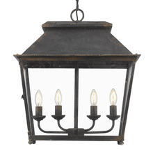  0804-4P ABI - Abingdon 4-Light Pendant in Antique Black Iron